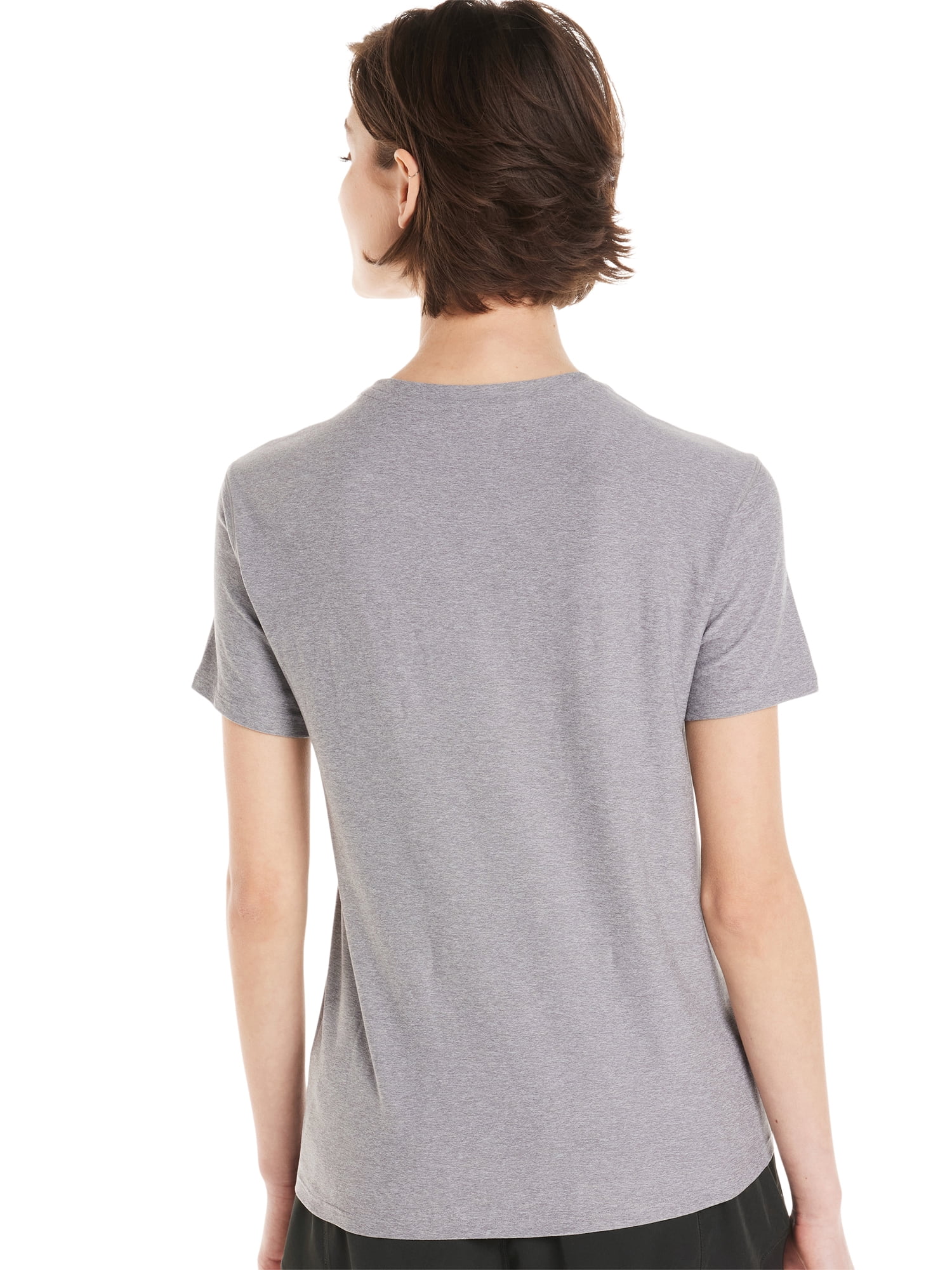 Athletic Works Women's and Women's Plus ButterCore Tee with Short Sleeves, Sizes XS-4X