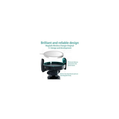 SaharaCase - Car Vent Mount Compatible with Magsafe for Most Cell Phones - Black