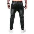 thumbnail image 6 of QHFBli Mens Classic Slim Fit Stretchy Jeans for Men Skinny Flex Denim Pants Ripped Designer, 6 of 7