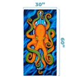 thumbnail image 5 of Octopus Surfboard Beach Shower Towel, 5 of 7