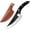 Black, variant on ACMETOP 7 Inch Nakiri Knife, Japanese High Carbon Stainless Steel Chef Knife, Multipurpose Meat Cleaver Sharp Kitchen Knife with Ergonomic Pakkawood Handle