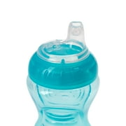 Nuby No Spill Easy Grip Training Sippy Cup, 6+ Months, Aqua, 8 oz