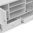 thumbnail image 6 of Simpli Home Warm Shaker 47 inch Wide Solid Wood TV Stand in White For TVs up to 50 inches, 6 of 12