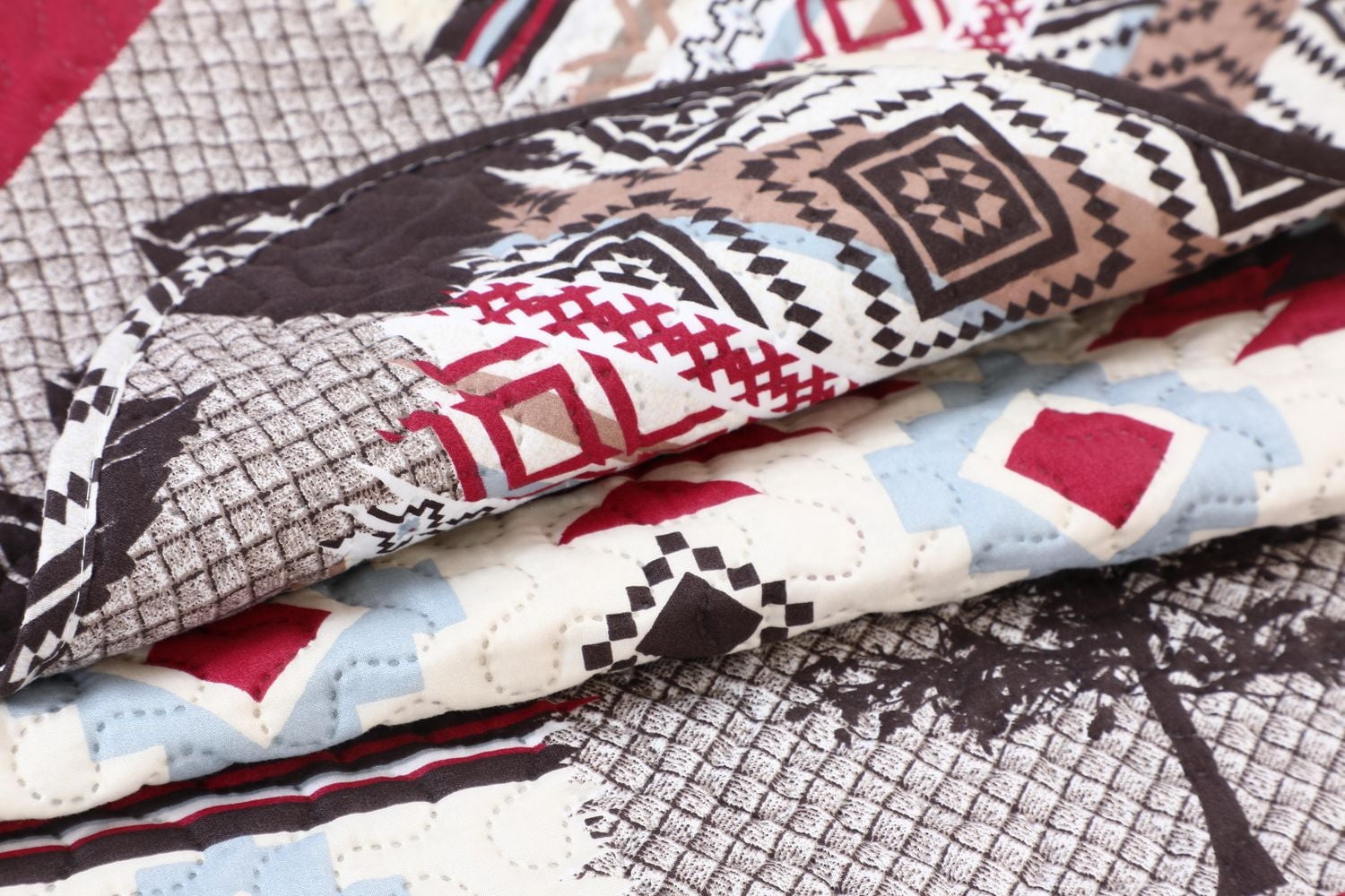 Marina Decoration Couvre-lit Pinsonic imprimé en relief ultra doux avec taies d'oreiller, motif orignal et ours