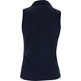 thumbnail image 2 of Puma Youth Girls CLOUDSPUN Piped Sleeveless Deep Navy Shirt Junior M, 2 of 4
