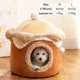 thumbnail image 1 of Casa para perros yuxing en forma de cueva color rosa 48 x 48 cm, 1 of 5