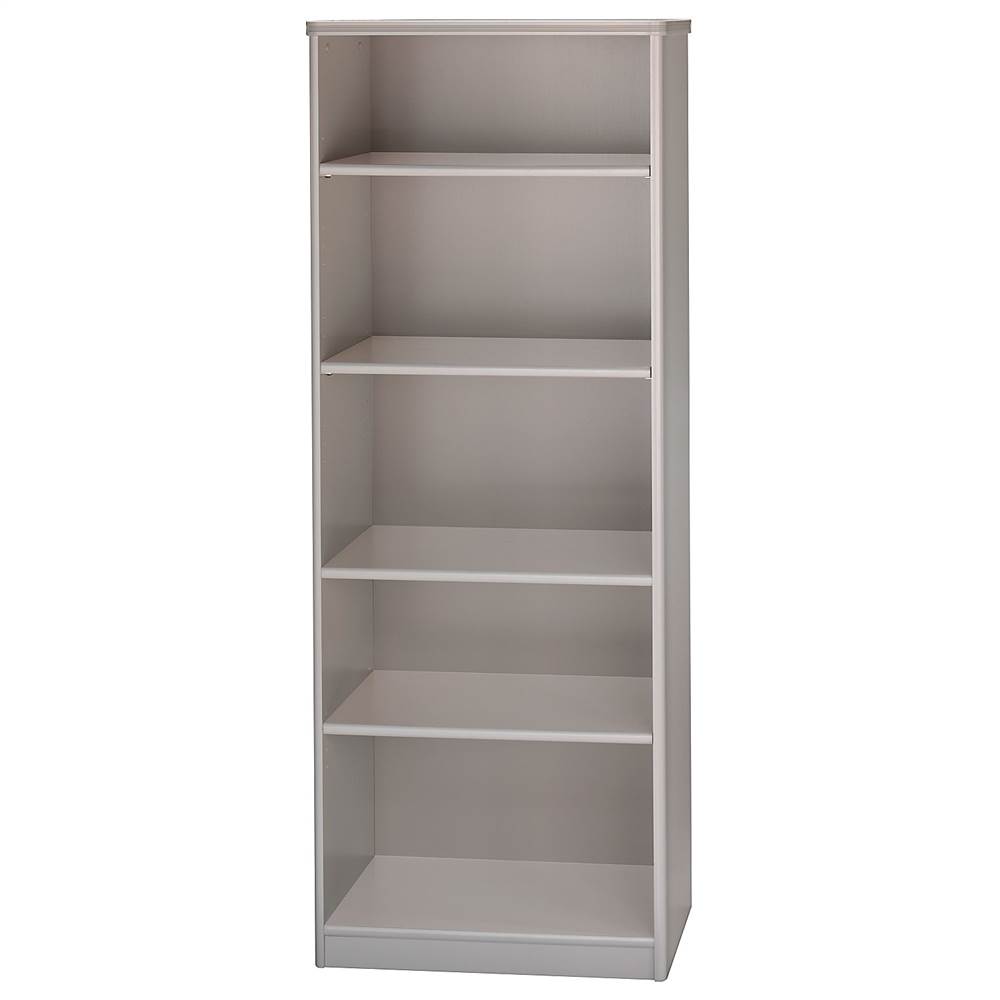 Five Shelf Bookcase in Pewter - Series A