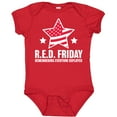 thumbnail image 3 of Inktastic Red Friday Remembering Everyone Deployed with Red American Flag Boys or Girls Baby Bodysuit, 3 of 5