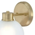 thumbnail image 5 of Westinghouse Lighting 6127600 Dorney One Light Wall Fixture, Champagne Brass & Frosted Glass, 5 of 7