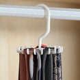 thumbnail image 4 of Lttoisl Plastic Rotating Belt & Scarf Hanger Rack, Multi-Function Tie Holder with 20 Hooks for Closet Storage & Organization, Space Saving Wardrobe Accessory, 1pc, 4 of 8
