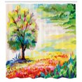 thumbnail image 3 of Ambesonne Nature Shower Curtain, Colorful Rural Scenery, 69"Wx70"L, Multicolor, 3 of 3