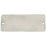 C.H. Hanson Blank Tag,3 in. W,Silver,Aluminum,PK100 41316