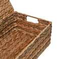 thumbnail image 6 of happimess BSK2000A-3SET Sandrine Classic Farmhouse Handwoven Hyacinth Storage Baskets with Handles and Lids, Natural (Set of 3), 6 of 7