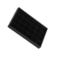 thumbnail image 1 of kurtrusly Wood Velvet Display Tray Durable And Exquisite Craft Wide Display Space For Rings Bracelets Black 1Set, 1 of 6