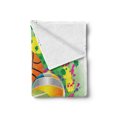 thumbnail image 2 of Sports Soft Flannel Fleece Throw Blanket, Pattern of Sports Balls on Watercolors Splash Vibrant Art Graphic Kids Playroom, Cozy Plush for Indoor and Outdoor Use, 60" x 80", Multicolor, by Ambesonne, 2 of 5