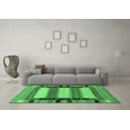 thumbnail image 3 of Ahgly Company Indoor Square Abstract Emerald Green Contemporary Area Rugs, 5' Square, 3 of 4