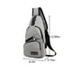thumbnail image 3 of Mochila Pecho Cruzada Impermeable Multiuso con Puerto de Carga USB y Orificio para Auriculares, Correa Ajustable, Bolso Pecho de Gran Capacidad para Viajes Senderismo Oficina, Negro., 3 of 6