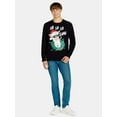 thumbnail image 2 of Holiday Time Men's & Big Men's Christmas Fa La La Llama Lightup Crewneck Fleece Sweatshirt, Sizes XS-3XL, 2 of 5