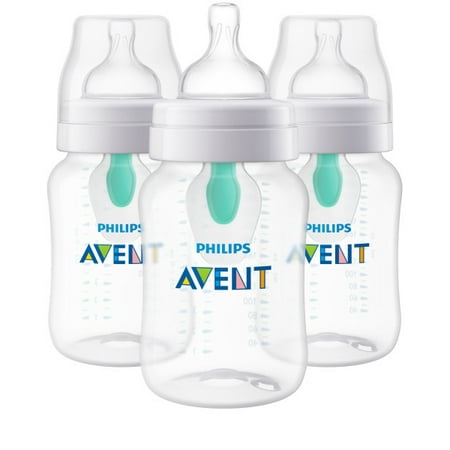 Philips Avent Anti-colic Bottle with AirFree vent 9oz 3pk, (Best Anti Colic Baby Bottles)