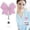 Pink, variant on Ghxbdy Pink Bow Clip,Bow Badge Reel Retractable Cute Badge Reels with Clip Id Badge Holder for Worker Student Teacher