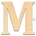 thumbnail image 4 of 6 Inch Wooden Letter M Ready for Painting or Decorating, 4 of 4