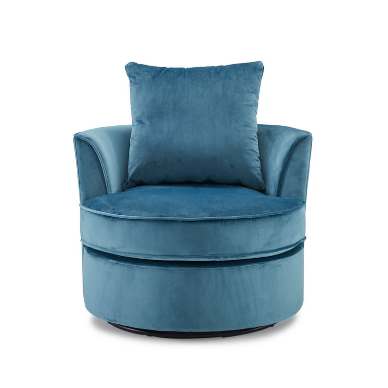Living Room Chairs Swivel Barrel Sofa Chair Aulkfa Velvet