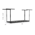 thumbnail image 4 of MonsterRax 2x6 Overhead Garage Storage Rack - Height Adjustable - Steel Rack - 300lb Max Capacity (Hammertone, 12"-21"), 4 of 6