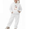 thumbnail image 2 of MKOSPLRT Boys Sweatsuit Holiday Pumpkin Ghosts Graphic Printed Hoodie Sweatshirt and Jogger Pant Sets 2-13 Years, 2 of 5