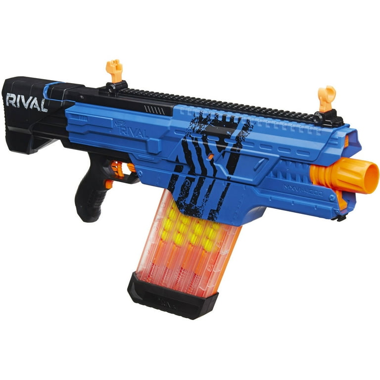 nerf Rival カオス 青 Nerf Rival Khaos MXVI-4000 Automatic Motorized Blaster Blue