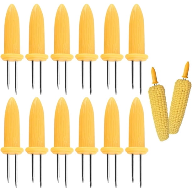 12 pieces corn on the cob stainless steel corn, corn on the cob ...