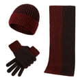 thumbnail image 1 of Ensemble Bonnet Tricoté d'Hiver, Foulard et Gants Moustiquaire pour Femmes et Hommes, 1 of 7