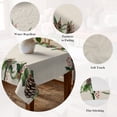 thumbnail image 5 of Green Pine Cone Table Cloth Waterproof Tablecloths, Christmas Winter Plants Retro Beige Tablecloth Dining Table Cover for Kitchen Party Tabletop Outdoor, Rectangle Tablecloth 60x84 Inch, 5 of 9