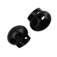 thumbnail image 3 of Pack of 10 Cord Stopper Plastic Round Shaped Lanyard Drawstrings Stoppers with 2 Holes Portable Anti-slip Rope Fastener, 3 of 8