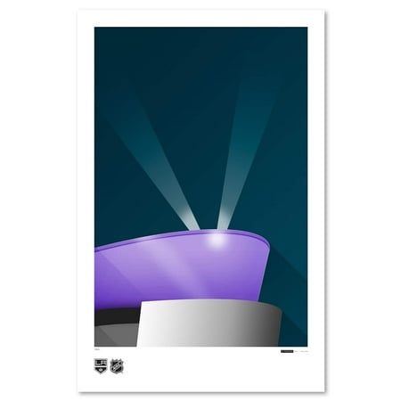 Los Angeles Kings 11 x 17 Minimalist STAPLES Center Art Poster