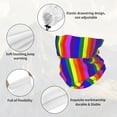 thumbnail image 6 of Winter Neck Warmer Ski Face Mask Pride Rainbow Flag Pattern Neck Gaiter Mask Face Cover Balaclava Scarf, 6 of 7