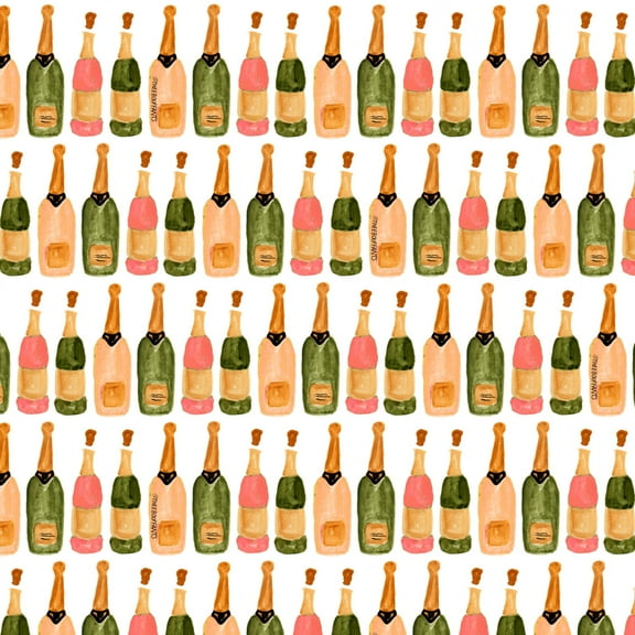 Classy Champagne Celebration Pattern Premium Roll Gift Wrap Wrapping Paper