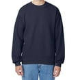 thumbnail image 5 of Hanes Ultimate Cotton Crewneck Sweatshirt, Men's Fleece High-Stitch Sweater, Navy, 3XL, 5 of 5
