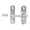 Silver, variant on Professional Door Latches Lock Zinc Alloy Build Tamper Proof Effortlessly Setups