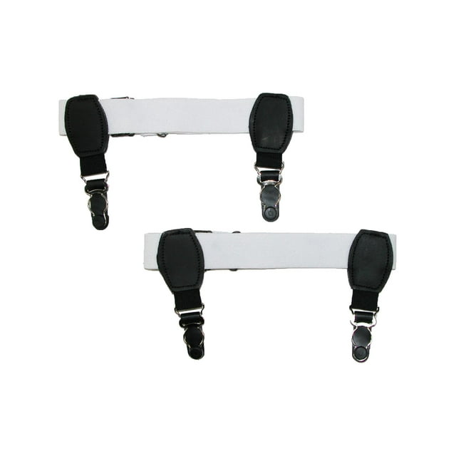 CTM® Elastic 1 Inch Double Clip Sock Garters