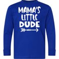 thumbnail image 3 of Inktastic Mama's Little Dude with Arrow Long Sleeve Youth T-Shirt, 3 of 5