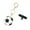 Football, variant on Practical Key Chain PU Leather and Alloy for Access Card Holder Waterproof