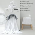thumbnail image 6 of Jessy Home 2 Pack-16"x31" White Hand Towels Set Ultra Soft 200 GSM Hand Towel Set, 6 of 8