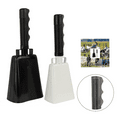 thumbnail image 4 of Cow Bell Steel Cow Bell With Handle Hand Percussion Party Sports Activity Cheer Bell Hand Steel Cow Bell Musical Instrument Loud White, 4 of 4