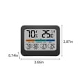thumbnail image 3 of Multi Functional Household Temperature and Humidity Meter with Color Large Screen High and Low Temperature Recording, 3 of 8