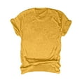 thumbnail image 5 of Adeawade Womens Tshirt Short Sleeve Loose Fit Round Neck Solid Color Simple Style Tee Cute Daily Wear 3Xl Yellow, 5 of 6