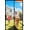 Black Frame, White Veil, variant on Konexial Magnetic Screen Door Mesh, Works for Patio, Sliding Door, Keeps Bug Mosquito Out, Fresh Air Flow, Fits 32" x 80" Door - Curtain Size 34" x 82", Black with Stay-Open Straps