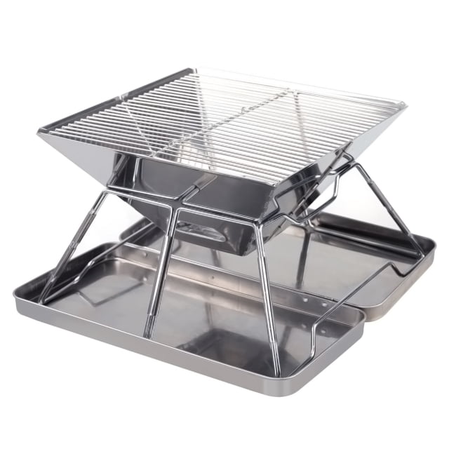 Mistaha Barbecue Portatif en Acier Inoxydable pour Utilisation Extérieure et Intérieure
