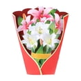 thumbnail image 1 of [Ramo grande de lirios 245 ancho x 29] Tarjeta de felicitación tridimensional 3D para el Día de la Madre escultura de papel regalo navideño de flores ANGGREK  Otros, 1 of 8