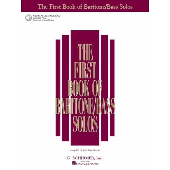 First Book of Solos: The First Book of Baritone/Bass Solos Book/Online Audio (Other)
