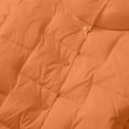 thumbnail image 5 of Dasayo Orange Women Coats Quilted Windbreaker Barn Buttons Ski Collared Coats Womens Jackets Trendy S, 5 of 9